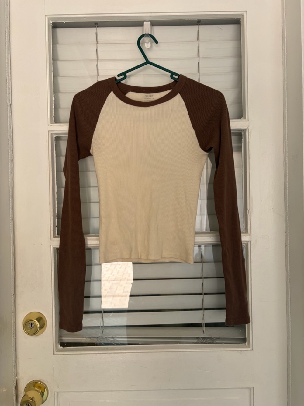 John Galt 100% cotton long sleeve baseball tee